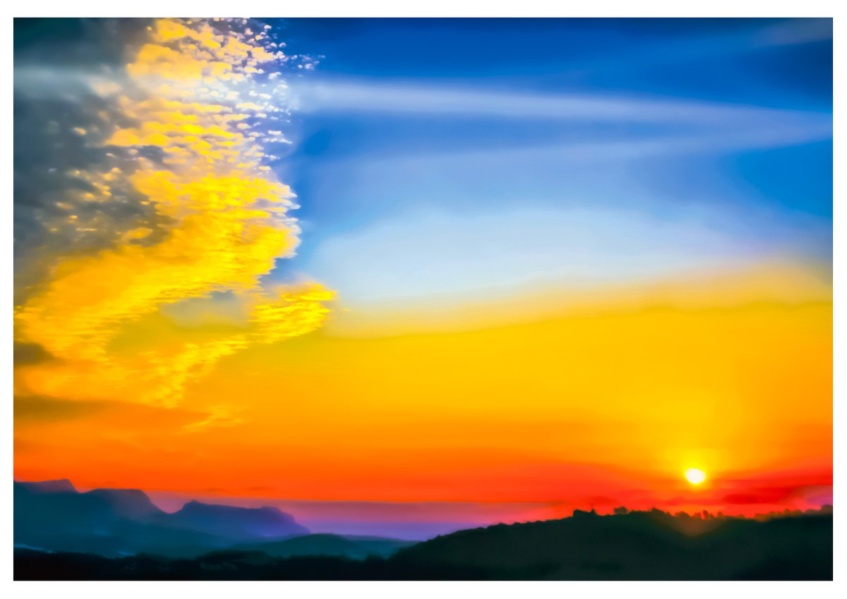 Indian summer #1. Abstract Sunrise Seascape Limited Edition 11/50 16x11 inch Photographic... by Graham Briggs