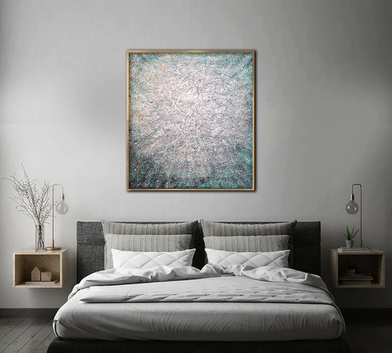 Awareness White abstract modern painting Solution abstraction Calmness awareness art