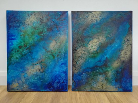 Into the deep, Diptych, Ready to hang