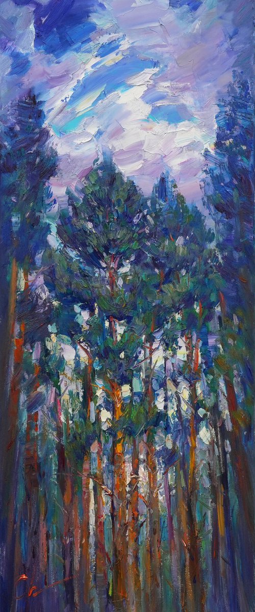 Moody forest by Sergei Chernyakovsky