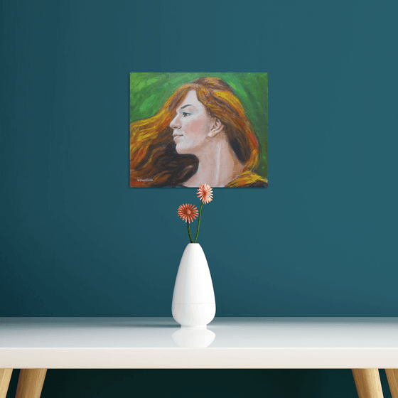 Girl with red hair