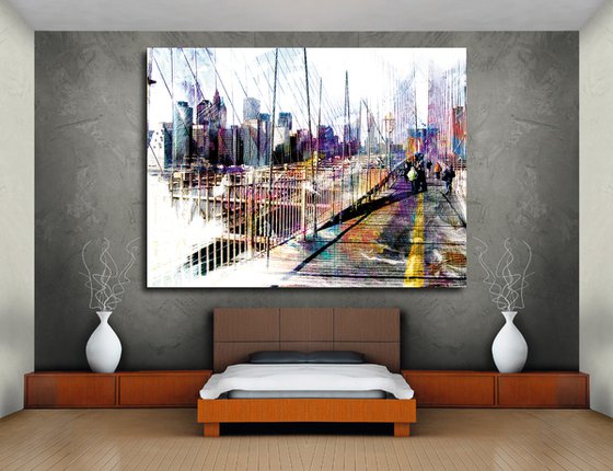 Maromas, Brooklyn bridge/XL large original artwork