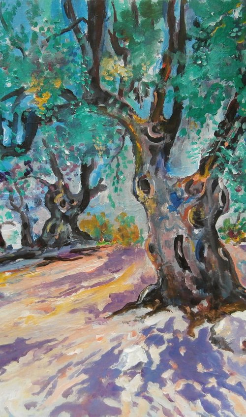 OLD OLIVES II 36.5 x 25.5 cm by Zoran Mihajlović Muza