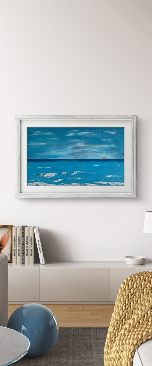 „Beyond the Horizon" 30x50x2 cm by Exclusive Arts