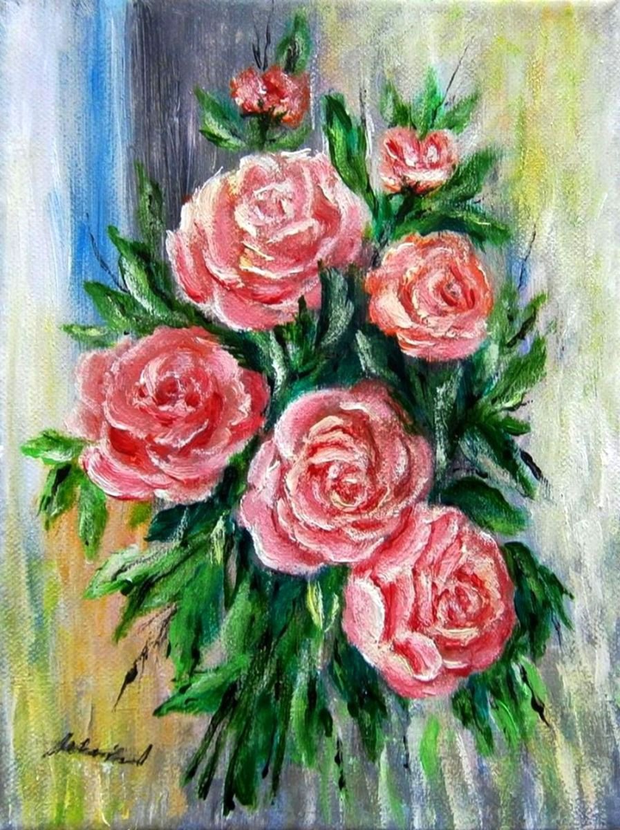 Bouquet of roses 3.. by Em�lia Urban�kov�