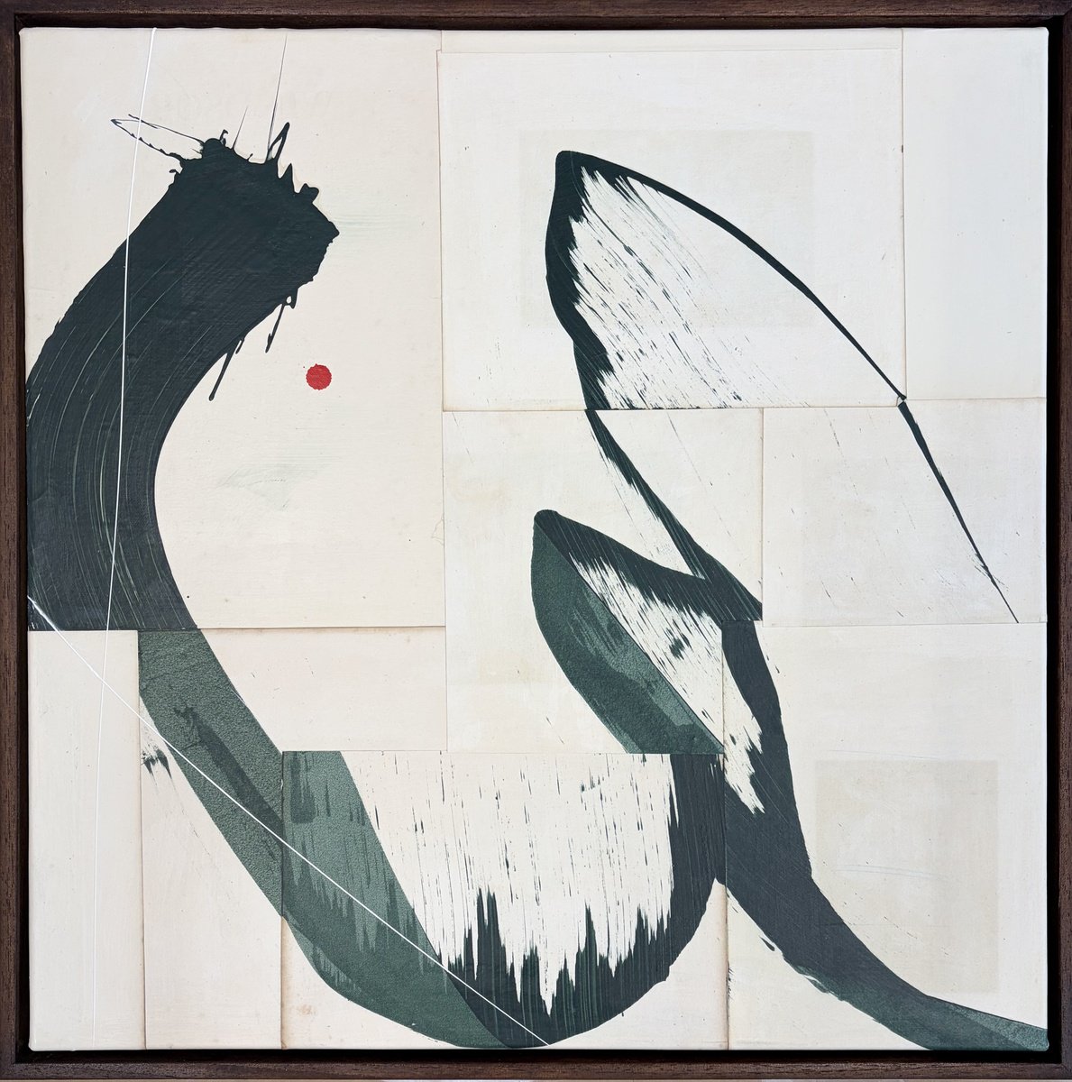 Hokusai Green Xxxii By Jane Skingley, 25 X 25, Artwork For Sale On Artfinder