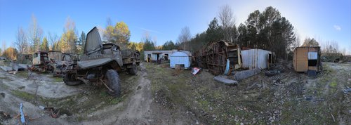 #54. Pripyat vehicle graveyard 2 - Xl size by Stanislav Vederskyi