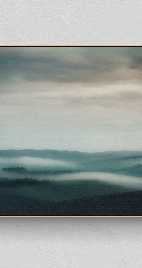 Morning mist over the hills by Karim Carella