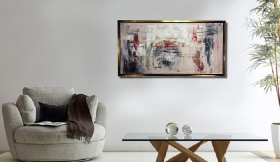 large abstract painting-120x60-cm-framed-title-c688