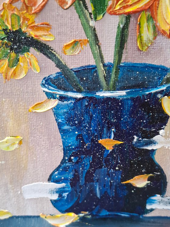 Sunlit Joy, sunflowers, floral