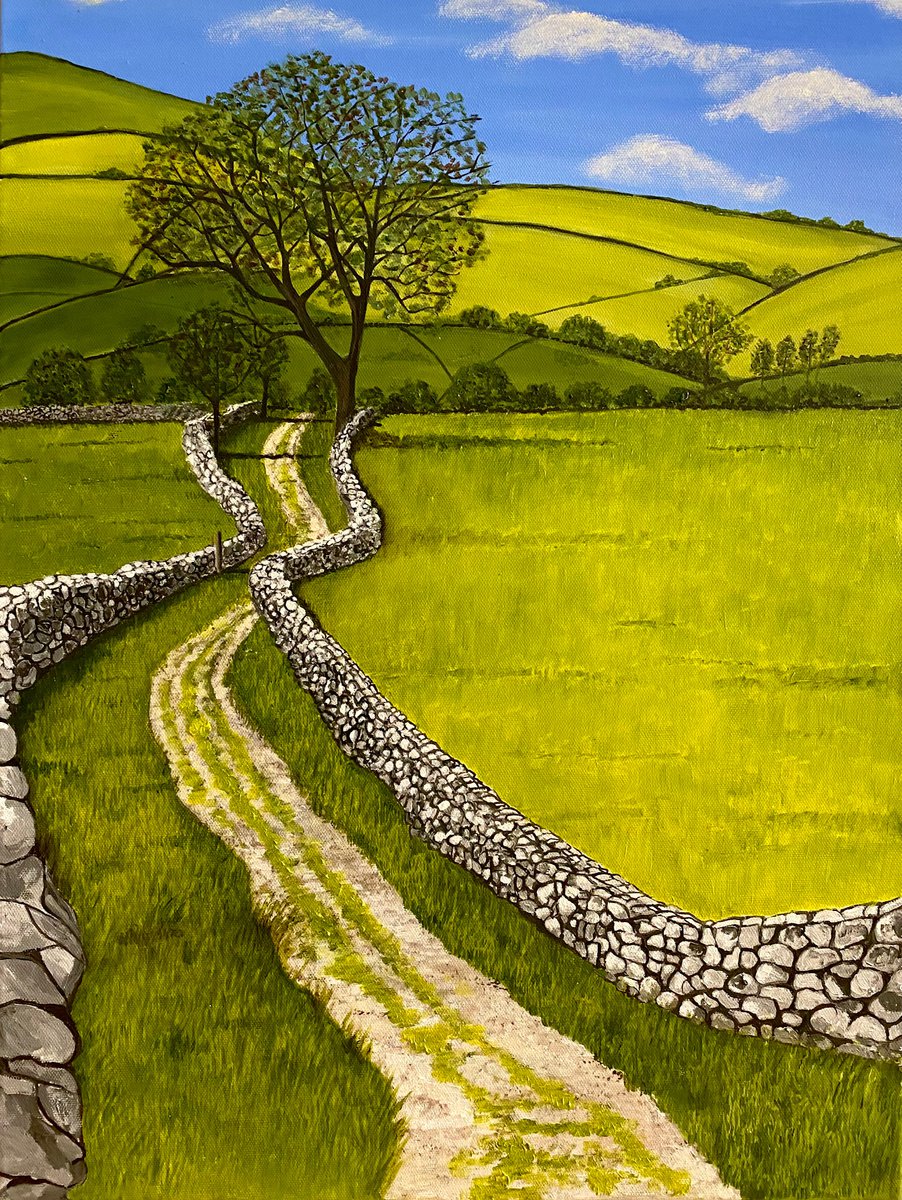 Yorkshire Dales By Maggie Jukes, 18 X 24, Artwork For Sale On Artfinder