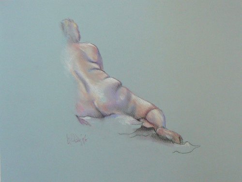 Kat - reclining by Louise Diggle