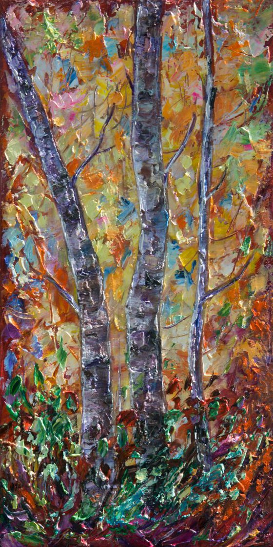 Birch Trees #2 by OLena Art