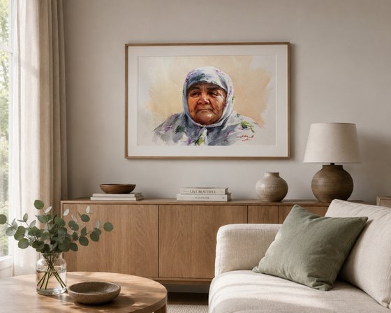 "Whispers of Time: The Central Asian Mother"