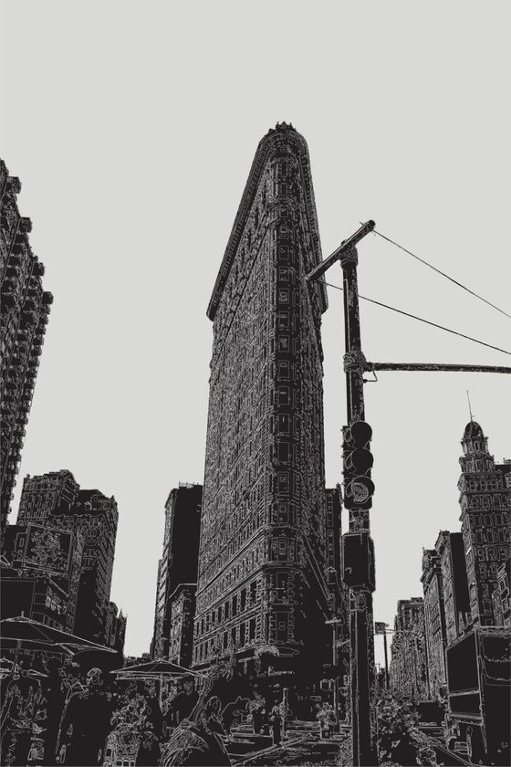 The Flatiron Building 1 NY B&W