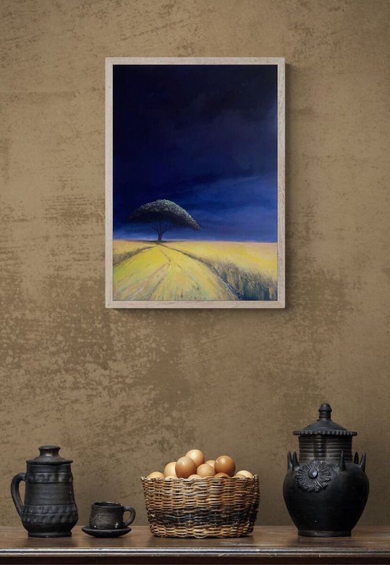 Acacia Tree in a Surreal Landscape V