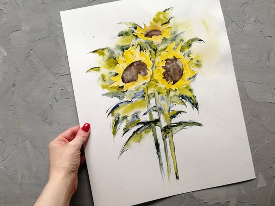 Sunflowers painting.