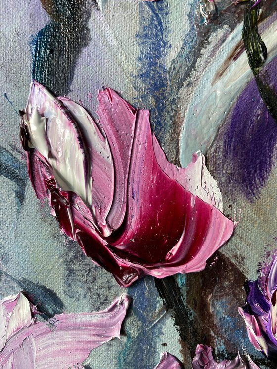 Magnolia Tree Oil Art
