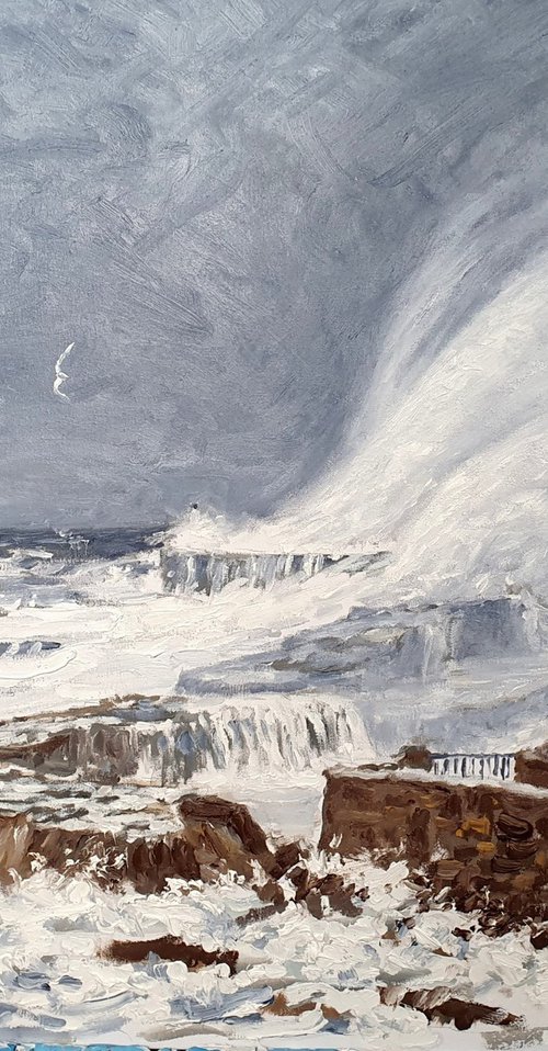 storm babet, pittenweem by Colin Ross Jack