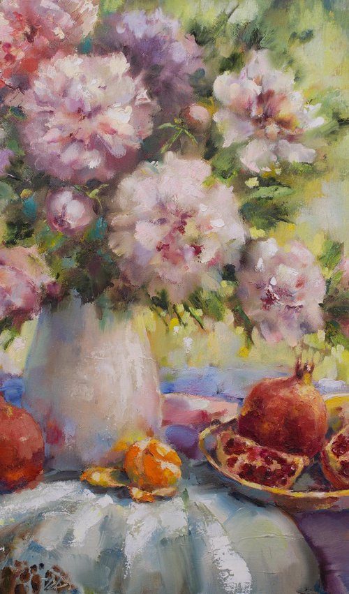 Peonies. Symbol of well-being by Olha Laptieva