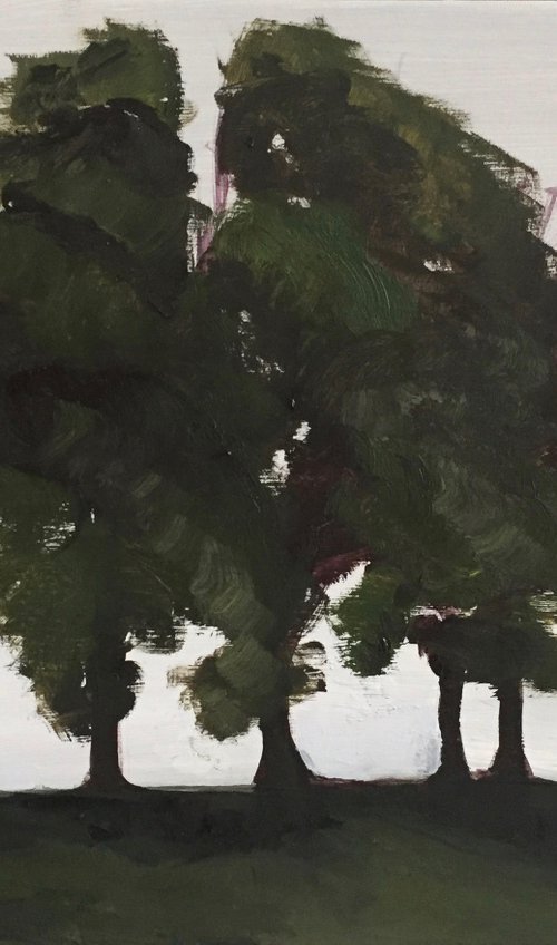 'Figures and trees, Edinburgh' by Stephen Howard Harrison