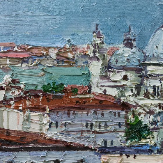 Italian landscape. Venice- Original impasto landscape painting