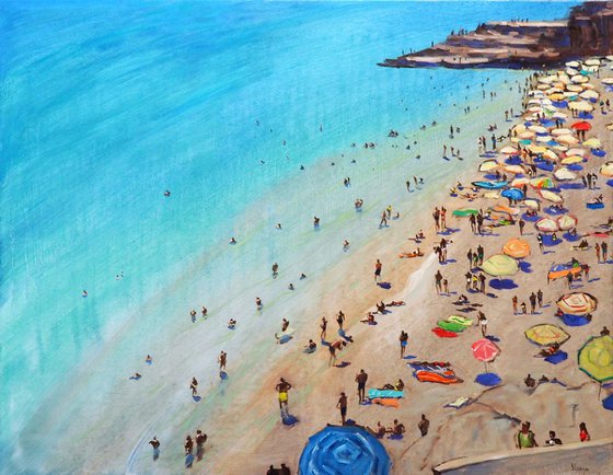 On the beach at Dubrovnik