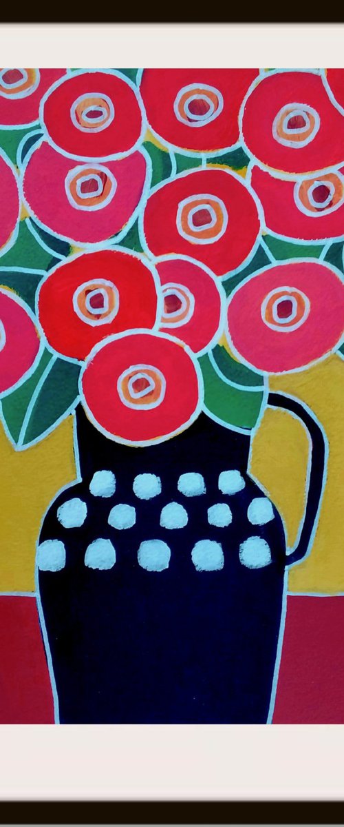A Red Bouquet VI by Jan Rippingham