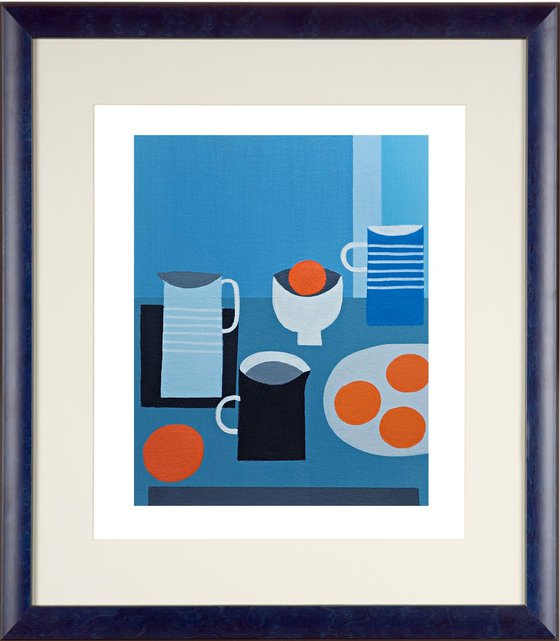 Still Life and 5 Oranges