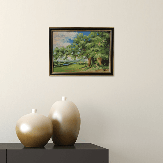 Landscape with a tree