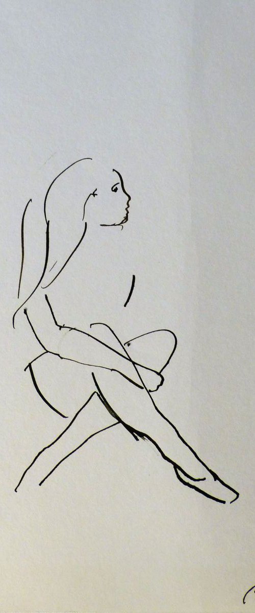 Woman 8, 24x32 cm by Frederic Belaubre