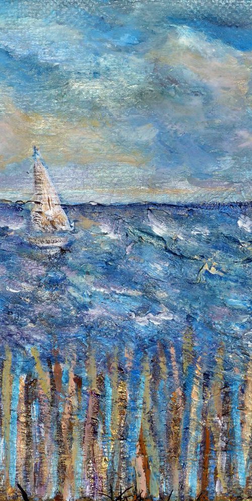Blue sea by Elizabeth Vlasova