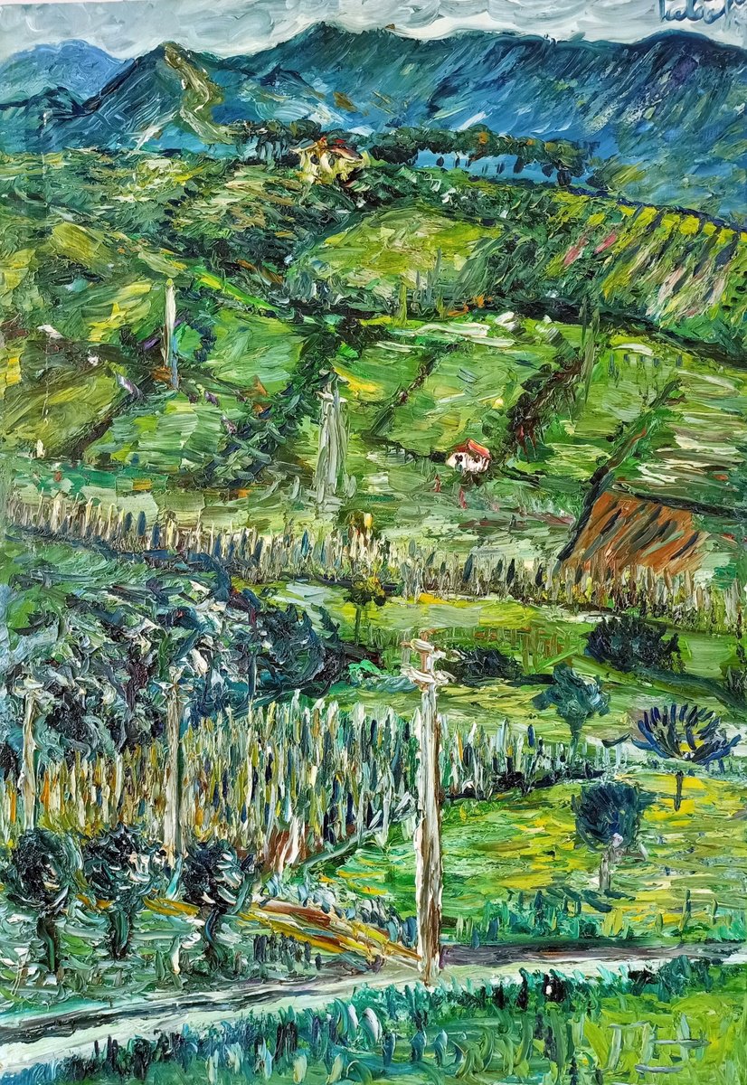 Campagna Verde By Antonino Puliafico, 28 X 39, Artwork For Sale On Artfinder