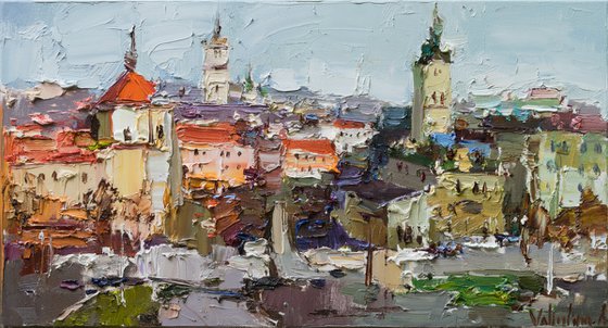 Lviv - Original cityscape painting