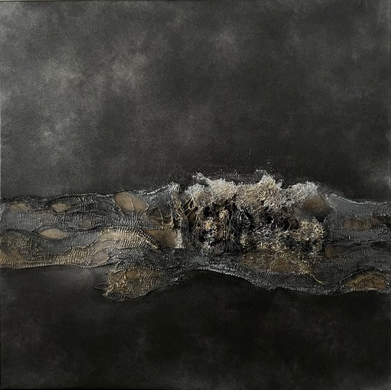 Bronze Texture on Velvet Black
