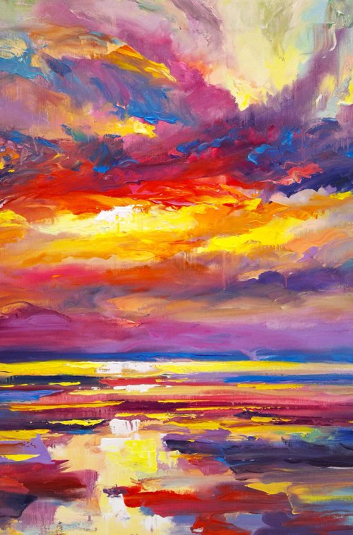 Soft Glow Above the Sea by Andrej  Ostapchuk