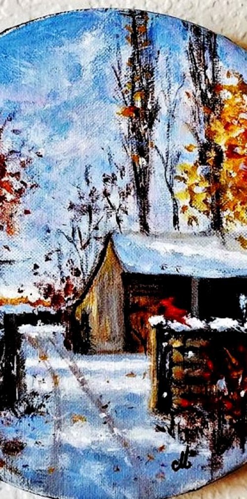 First snow../free shipping in USA by Cristina Mihailescu