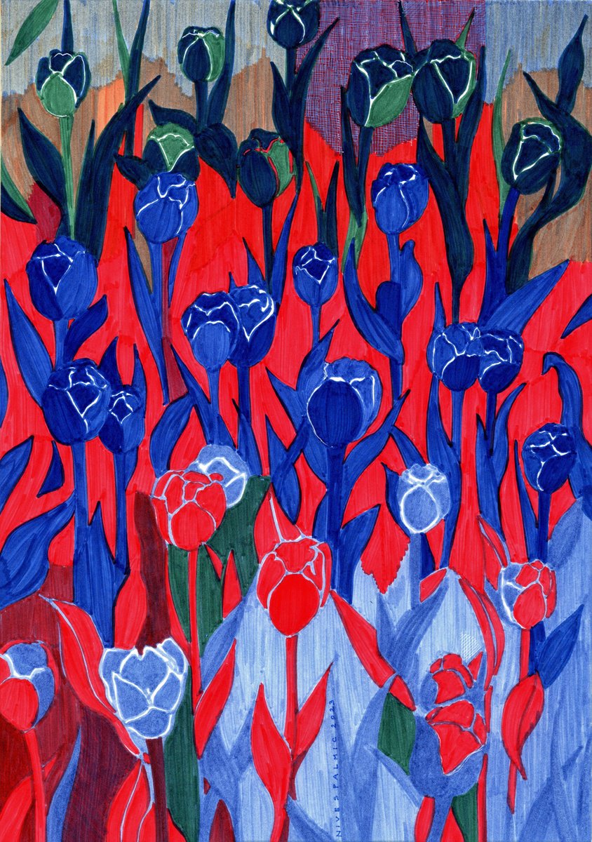 TULIP FEVER IX by Nives Palmic
