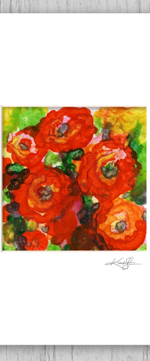 Encaustic Floral 13 by Kathy Morton Stanion