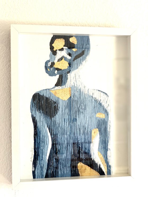 Immutable Essence -Blue II- Framed - Ready to hang