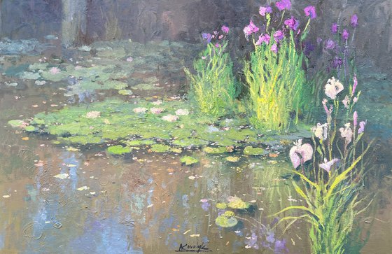 Water Lilies and Irises