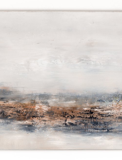 Brown abstract painting PA493 by Radek Smach