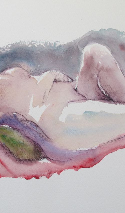 reclining female nude by Rory O’Neill