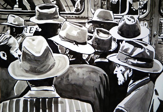 Travelers / 50 x 35 cm