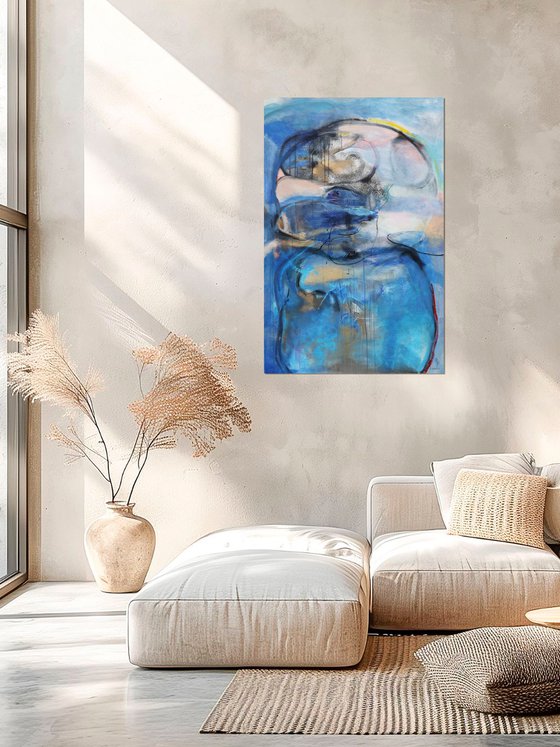 Landscape with Blue and Black