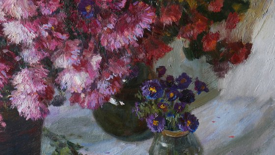 The Lush Bouquet Of Autumn Flowers