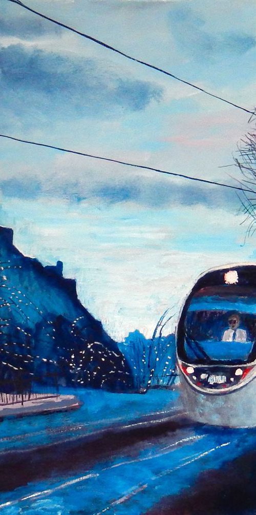 The Edinburgh Tram by Stephen Howard Harrison