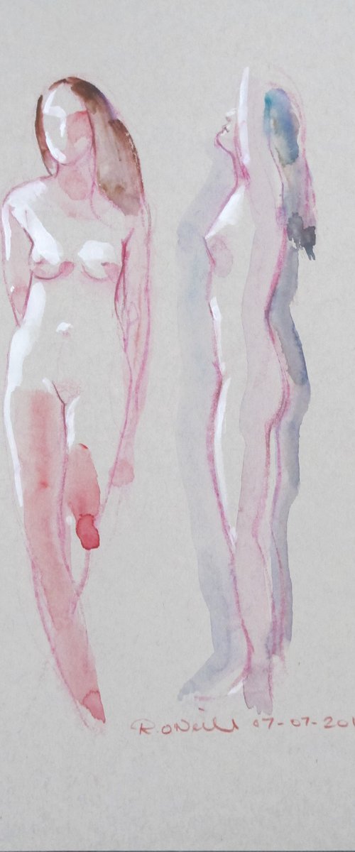 Female nude 2 poses by Rory O’Neill