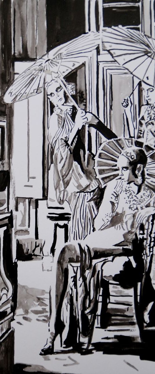 At The Museum / 42 X 29.7 cm by Alexandra Djokic
