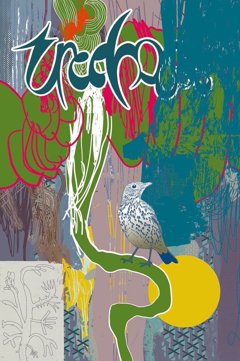 Abstract Animal Giclee Print By Alasdair Willis, 16 X 23, Treehouse, Original Artwork